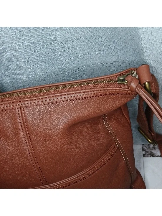 The Sak Brown Iris Leather Shoulder Bag - Picture 4 of 6